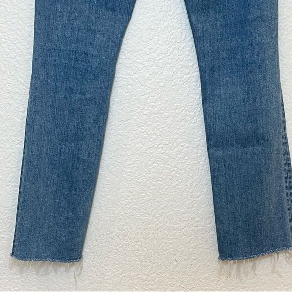 MOTHER The Mid Rise Dazzler Ankle Fray Jeans in Jackpot size 26 - Picture 9 of 16